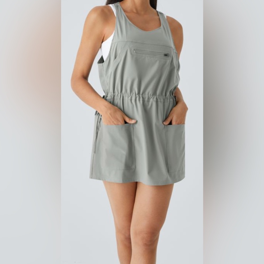 NEW - Halara Breezeful Pockets Drawstring 2-Piece Quick Dry Hiking Active Dress